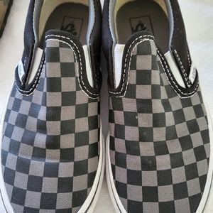 Checkered vans kids size 13